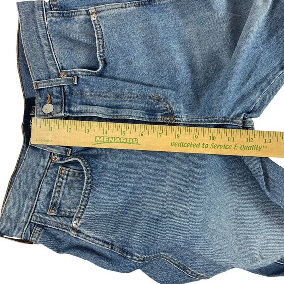 Veronica Beard Taylor Wide Leg Crop Jeans Womens 27 High Rise Blue Raw Hem - Picture 9 of 12